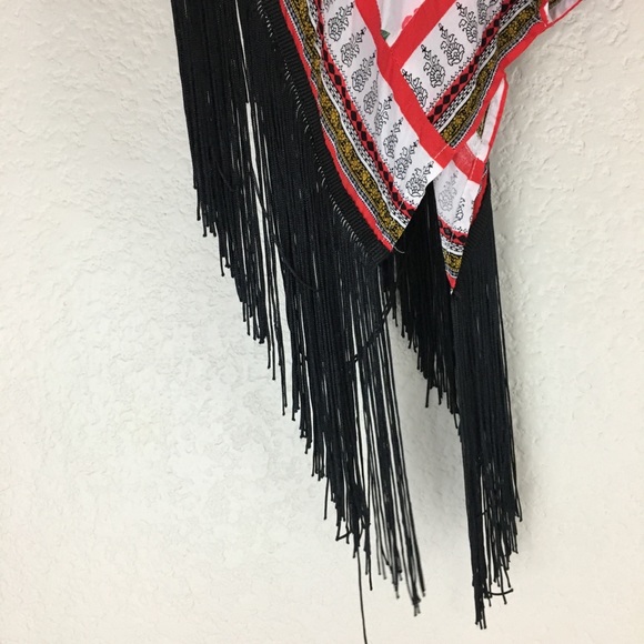 H&M Coachella Fringe Floral Top 2 - Picture 6 of 8